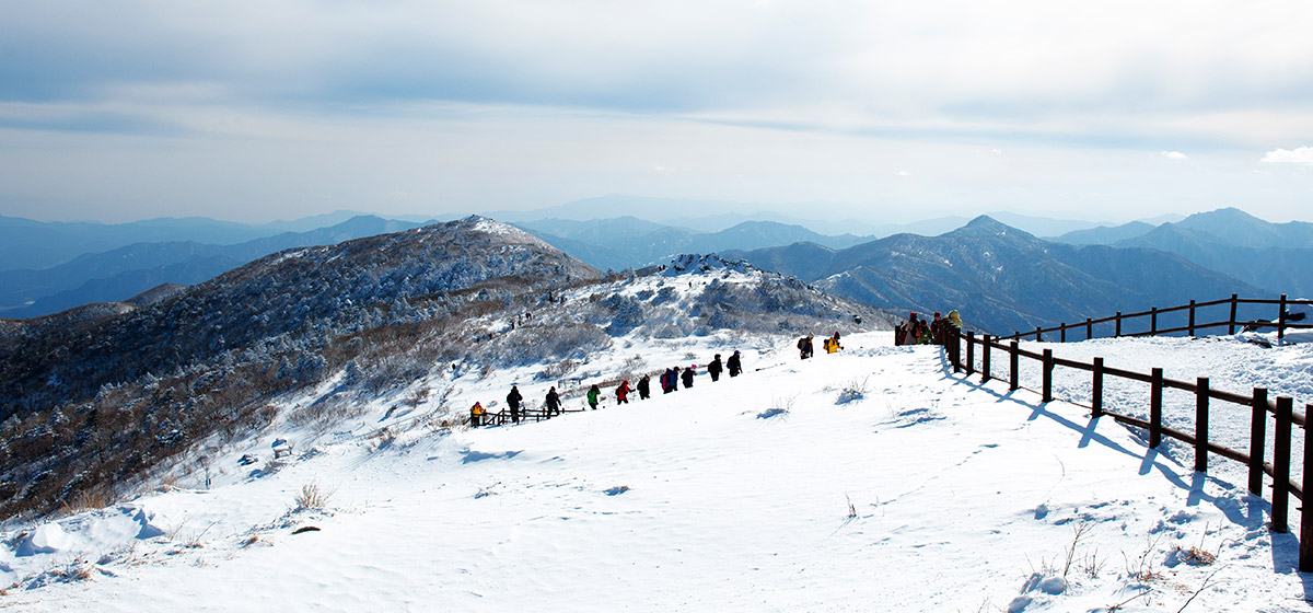 Muju-gun Deokyu Mountain top - Snow scene