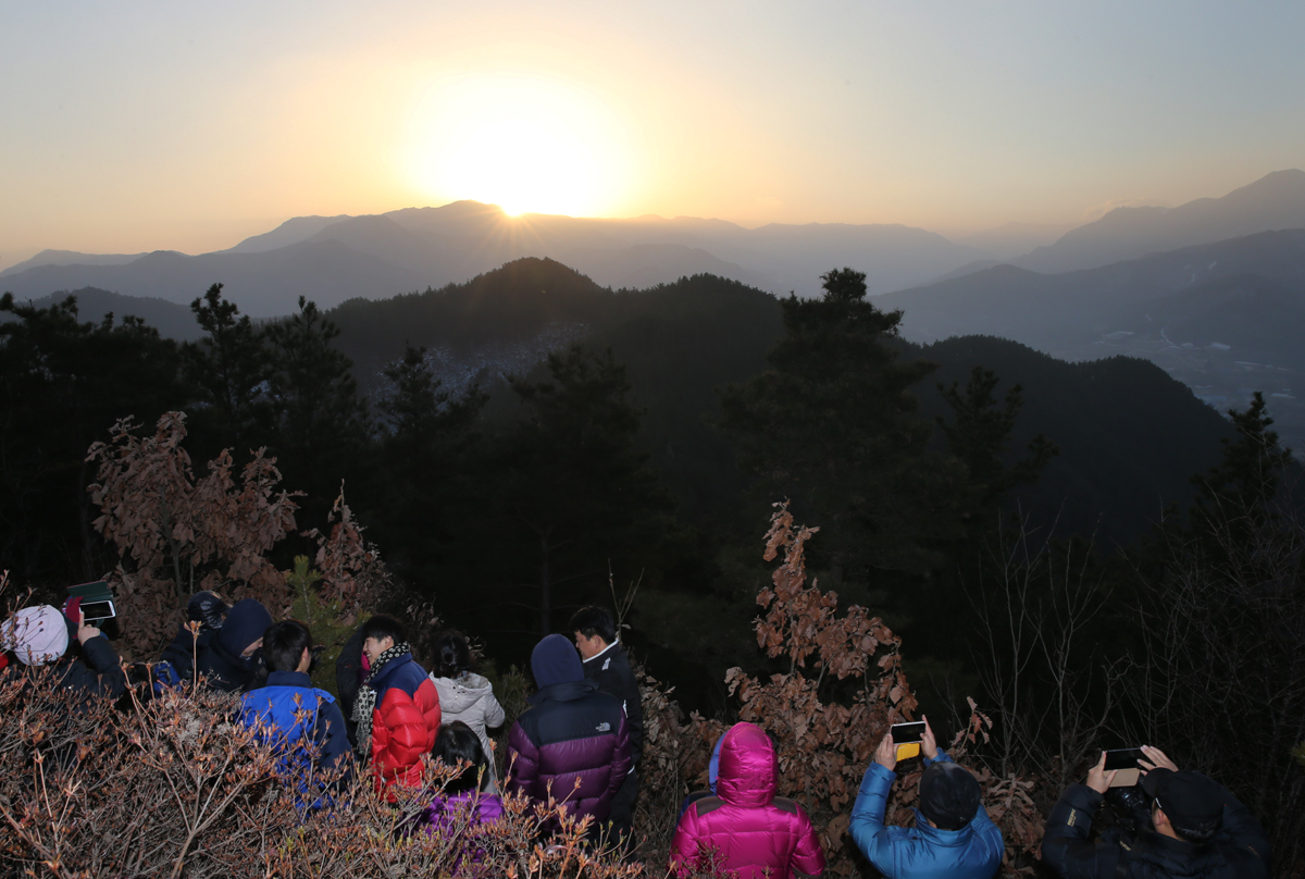 2014.01.01. 무주군 향로산 에서의 해맞이