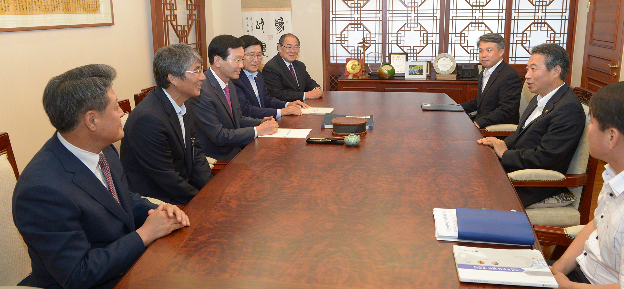 2015.09.15. 황정수 무주군수 행정안전부장관 면담