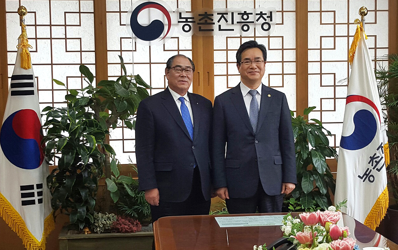 2017.03.20. 황정수 무주군수 농업진흥청장 면담