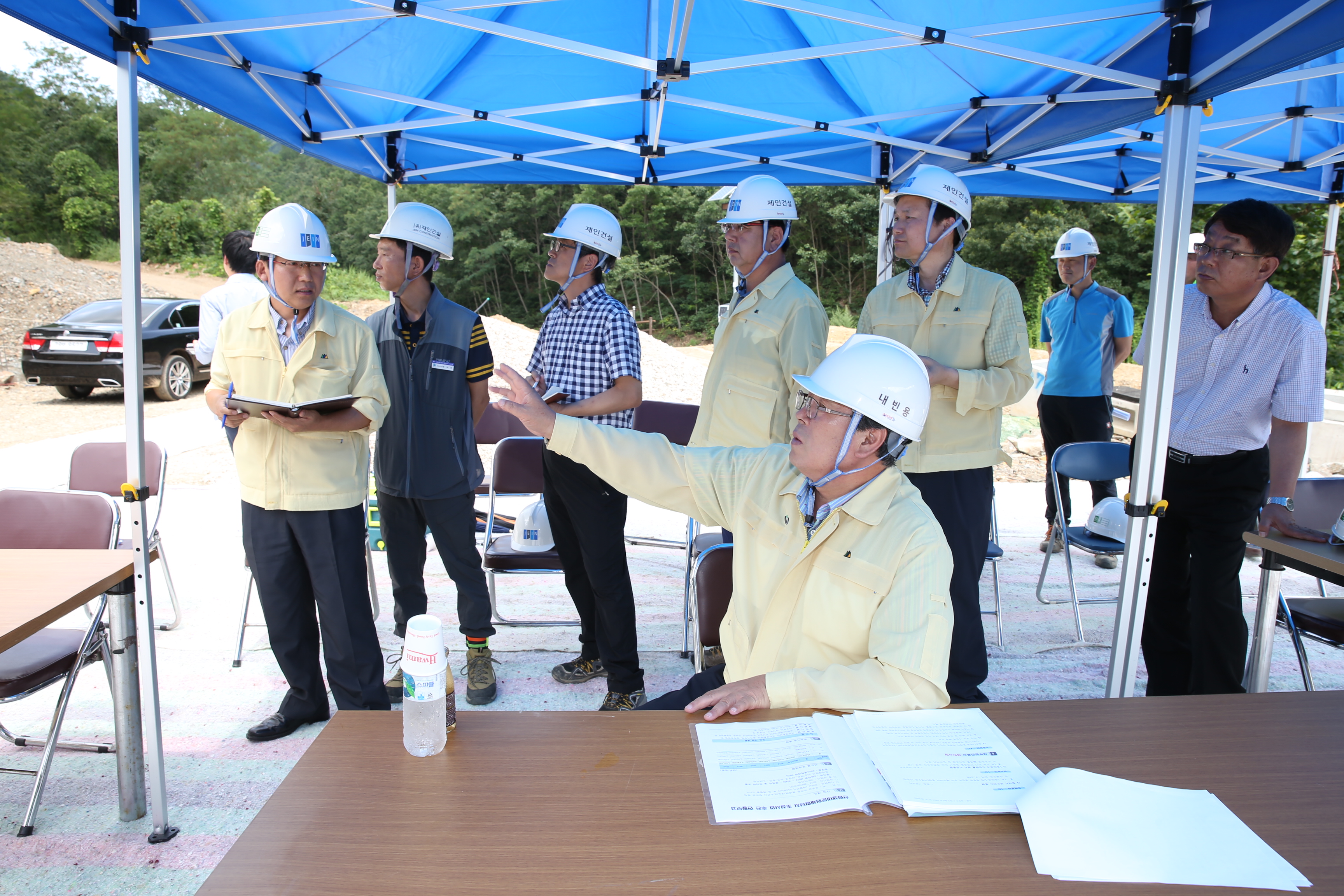 2015.07.28. 산림생태 문화체험단지 조성사업 현장점검(황정수 무주군수)