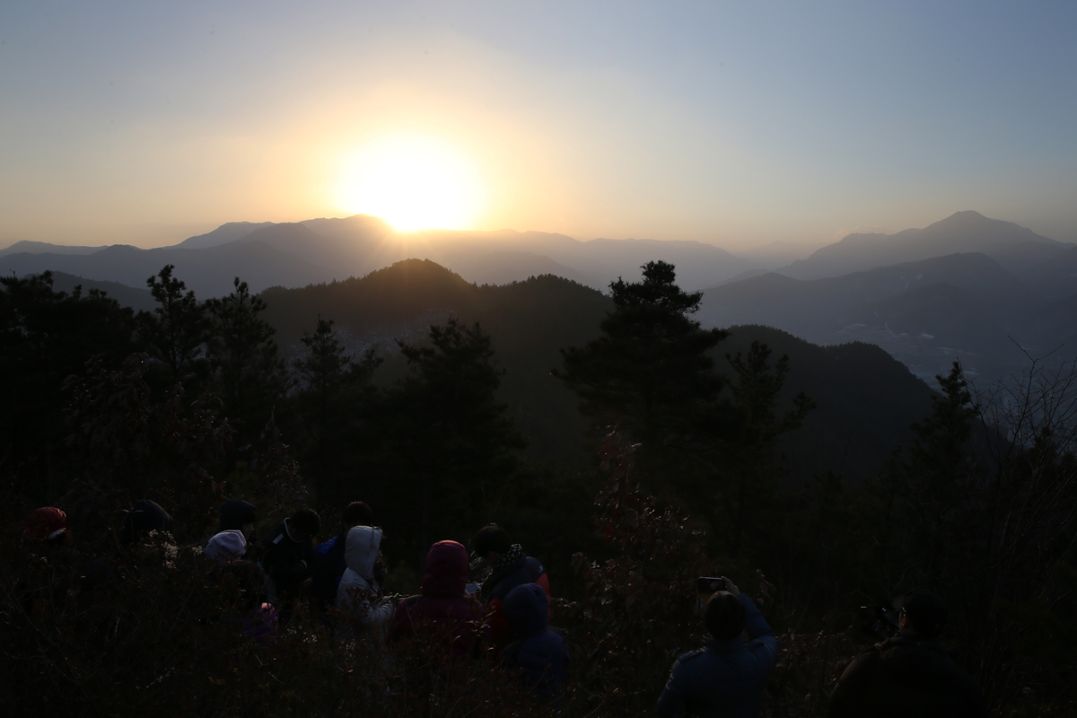 2014.01.01. 무주군 향로산 에서의 해맞이