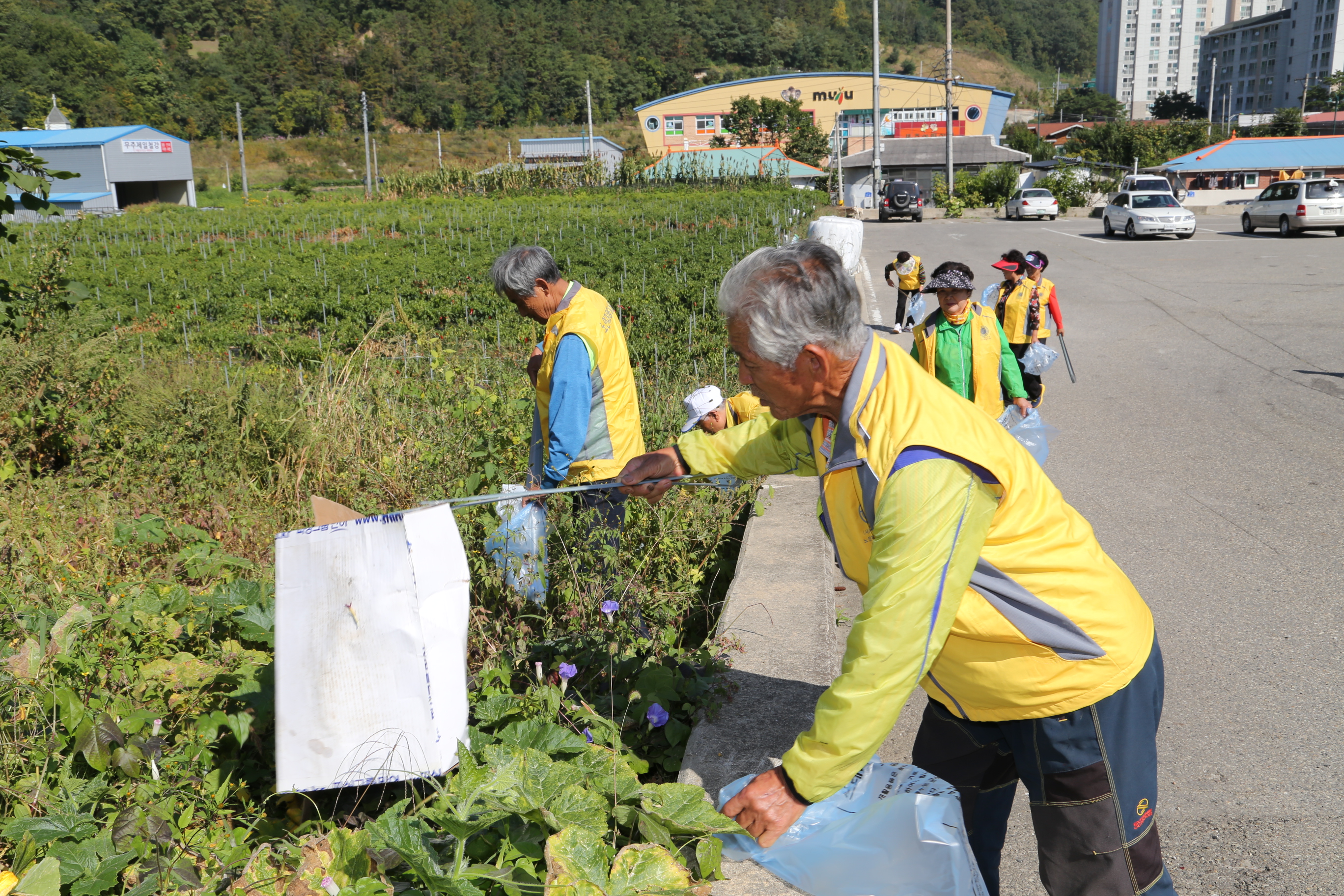 2015.09.22. 무주군 노인자원봉사클럽 자연정화활동