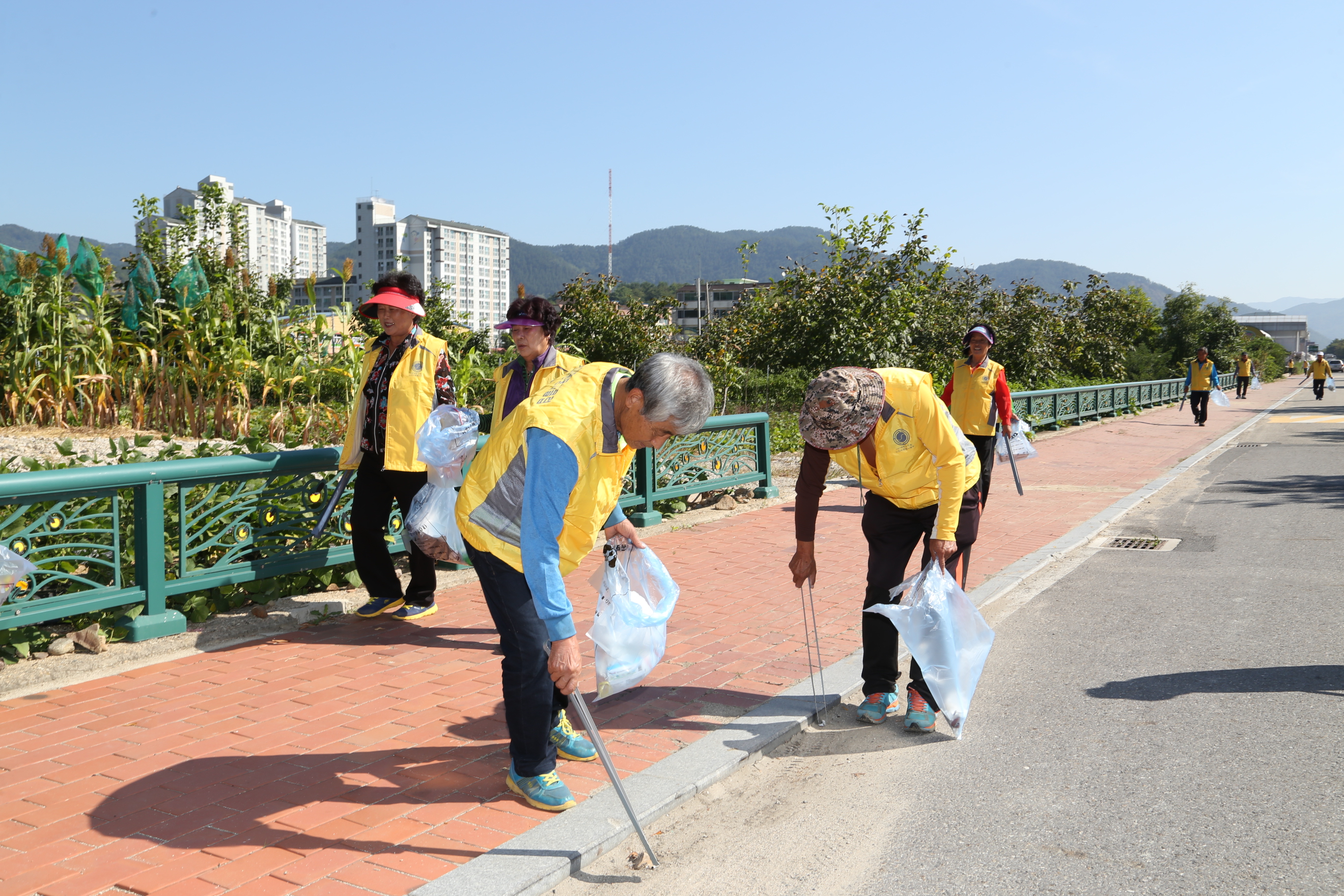 2015.09.22. 무주군 노인자원봉사클럽 자연정화활동