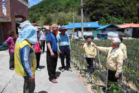 2023.06.12. 황인홍 무주군수 우박피해 현장